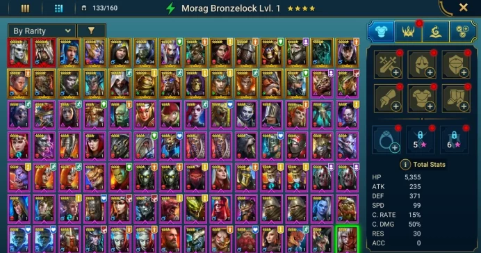 Starter with 2 Mythical - Siegfrund and Arbais : 91k energy / 58 mln coins / Valkyrie, Arix, Ninja + 20 Login Legendaries / Maneater