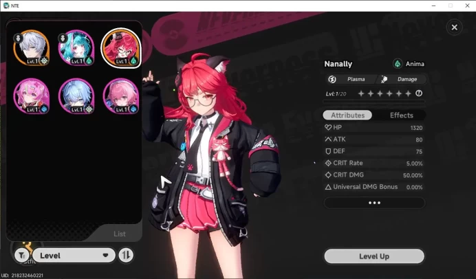 GLOBAL NA |HL 3| 1 SSR Meta Nanally | 4 SR [Haniel,Edgar,Aurelia,Mint]|Selector 43/50|Male MC|Log Email|Take Email|(NTE885)