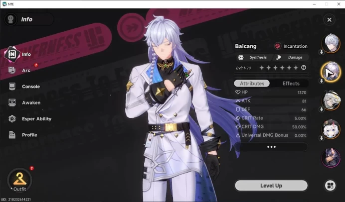 GLOBAL NA |HL 3| 3 SSR [Sakiri, Baicang, Hathor] | 5 SR [Adler, Edgar, Etc]|Selector 40/50|Male MC|Log Email|Take Email|(NTE886)