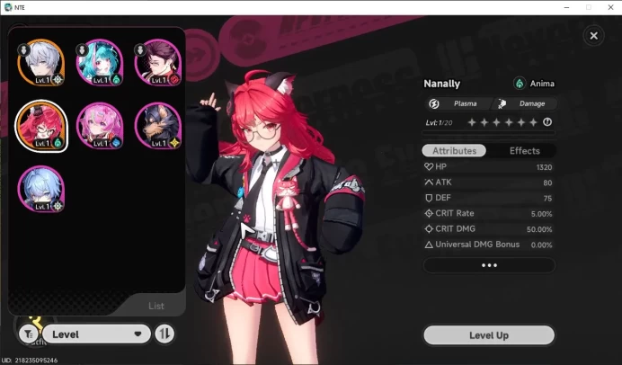GLOBAL NA |HL 3| 1 SSR Meta Nanally | 5 SR [Adler, Edgar, Haniel, Skia, Etc]|Selector 43/50|Male MC|Log Email|Take Email|NTE887