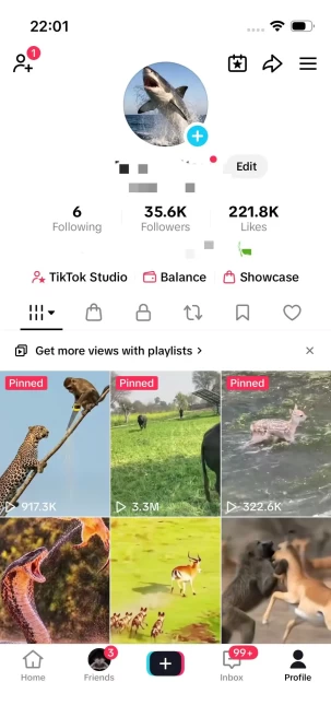 Instanly Delivery/USA Monetized 35K Real Followers+220K Real Likes Account/ Creator Rewards Program Activated/ Full Access
