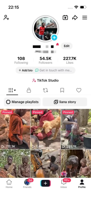 Instanly Delivery/Monetized 54K Real Followers+220K Real Likes Account/ Creator Rewards Program Activated/ Full Access