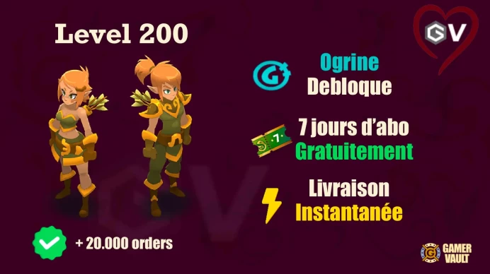 Dakal Cra Niveau 200 Livraison instantanée Niveau 200 - LVL 200 - Compte UP à la main