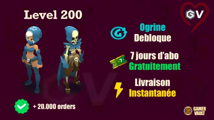 Salar Sram Niveau 200 Livraison instantanée Niveau 200 - LVL 200 - Compte UP à la main
