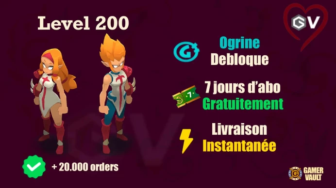 Imagiro Iop Niveau 200 Livraison instantanée Niveau 200 - LVL 200 - Compte UP à la main