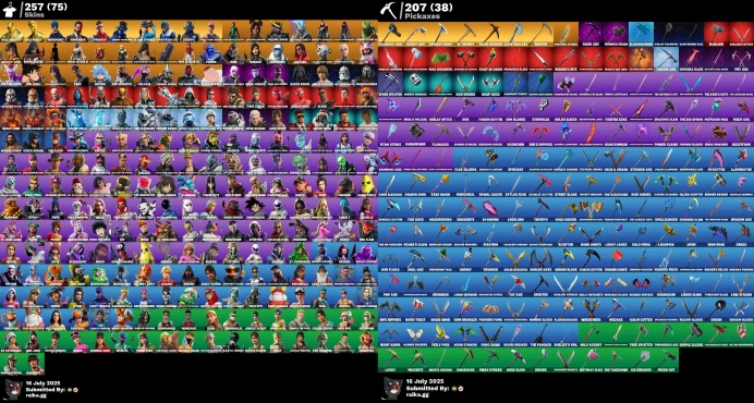 [Rent Cheap Accounts for 14 Days] 257 skins | OG STW | Leviathan Axe | Aura | Lara Croft | Candy Axe | Tony Stark | Peely | Harley Hitter NSL36