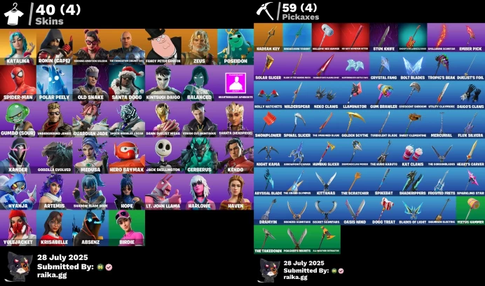 [Rent Cheap Accounts for 14 Days] 40 skins | Katalina | Ronin (Cape) | Burning Ambition Valeria | The Foundation (Helmet Off) NSL51