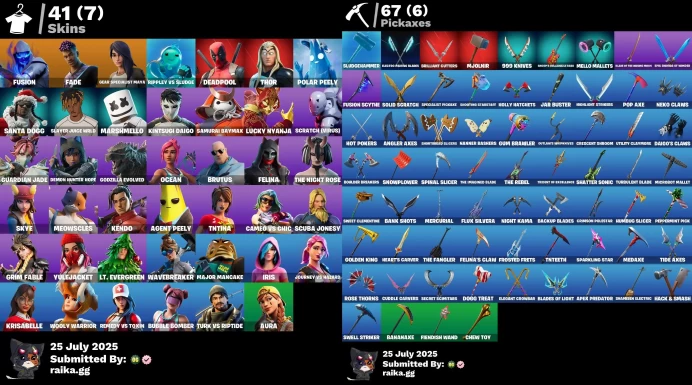 [Rent Cheap Accounts for 14 Days] 41 skins | Verve | Astroworld Cyclone | Astro Jack | Aura | Deadpool | Fusion | Fade NSL56