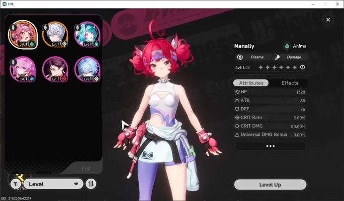 GLOBAL NA|HL 3| 1 SSR Limited Nanally + Skin |4 SR|Glider Skin Underboss|Selector40/50|Male MC|Log Email|Take Gmail|(NTE842)