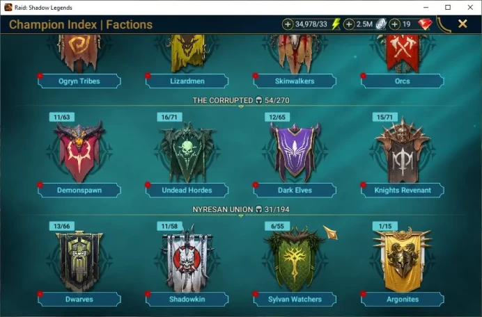 Lv6 581K Power|1 Mythic(Siegfrund)|23 Legend(Ninja,Alice,Rathalos,Dknight,Xenomorph,Wukong,Ezio,Etc)|34K Energy|Plarium(RSL1445)