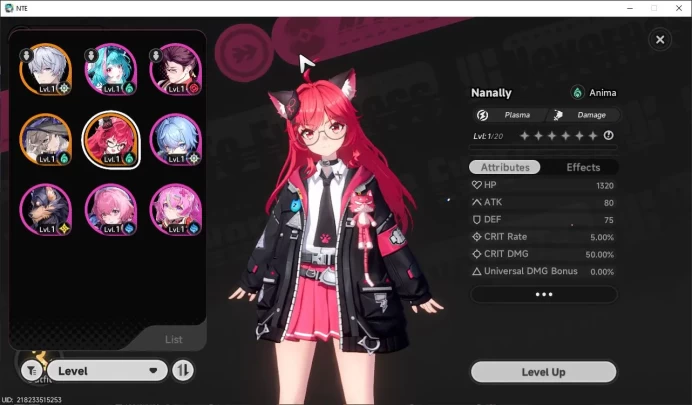 GLOBAL NA|HL 3| 2 SSR Limited Nanally, Jiuyuan |6 SR|Glider Skin Underboss|Selector45/50|Male MC|Log Email|Take Email|(NTE908)