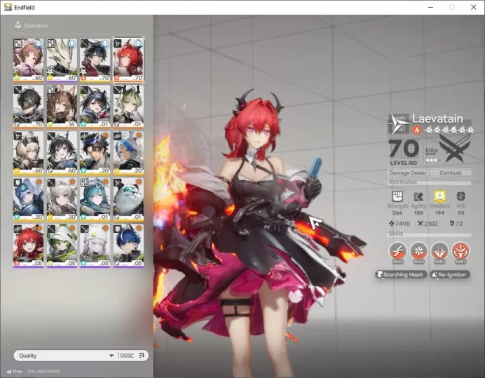 [ASIA] Lv 50|5 SSR(3Limited)|(Laevatain+Sign,Tangtang,Gilberta) ArdeliaP2+Sign,Lifeng|7 6* WP|Oro 1k|Gryphlink|TakeMail(END1728)