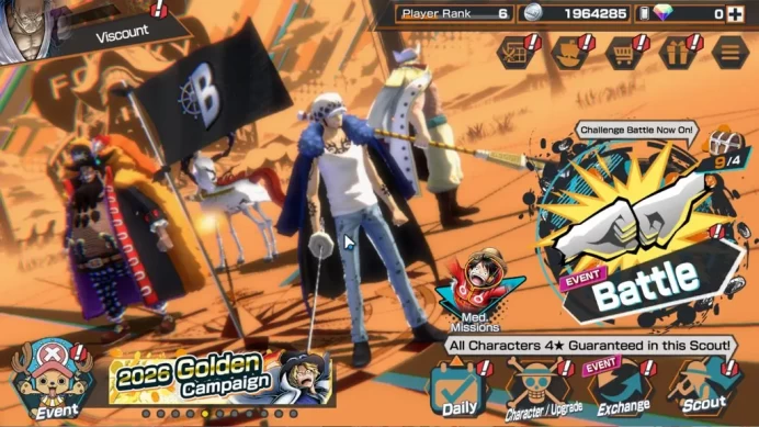 Global|6EX|Fire Emperor Sabo,WI Law,5Elder Nusjuro,4Emperor Teach,BMO Kaido,GP Newgate|Rank 6|Bandai|Check(OPBR2345)