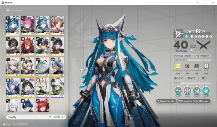 Asia Lv47|13k Arsenal| 4SSR(Yvonne,Last RiteP2,Ardelia,etc)+9SR|3 6*+15 5*WP|3k Oro|Male|Gryphlink|TakeMail|Check SS(END1547)