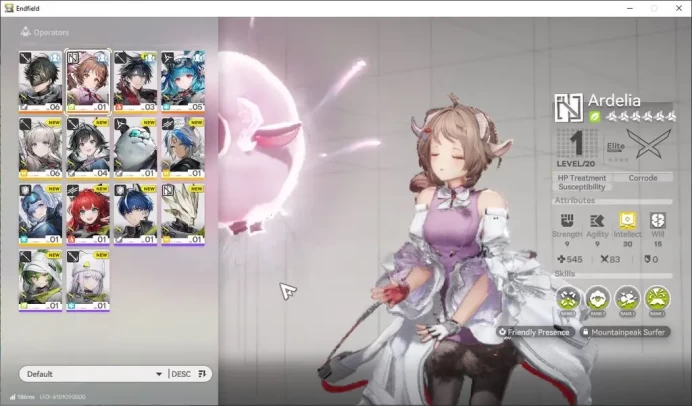 NA/EU Lv6|640 Arsenal|2SSR(Last Rite,Ardelia)+6SR Operators|1 6*+2 5*WP|190 Oro,13 Ori|Male|Gryphlink|TakeMail|Check SS(END1465)