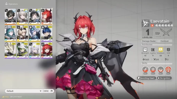 NA/EU Lv2|Day 1 login| Meta SSR Solo (Laevatain)+3SR (XaihiP1,Avywenna)|MaleMC|Gryphlink|TakeMail|CheckSS(END1406)