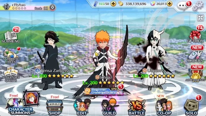 [GLOBAL]20K Orbs+Fresh Story|UnleasedVer Halibel,SwimSuit23 Rangiku,HidenVer Ulquiora,7th Anniv Ichigo,Etc|CE ON|KlabID(BBS2614)