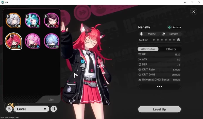 GLOBAL EU| HL 3| 1 SSR Limited Meta Nanally + Livery |4 SR [Edgar,Aurelia,Etc]|Selector ON|Female MC|Log Email|Take Email|NTE918