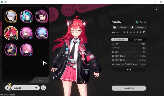 GLOBAL EU| HL 3| 1 SSR Limited Meta Nanally |6 SR [Adler,Edgar,Aurelia,Etc]|Selector 43/50|Male MC|Log Email|Take Email|NTE919