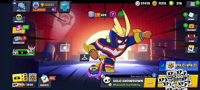 [Code 9971] Level 204 / 63k Trophy + 287 Skins / 78 Hypercharges / Very Cheap