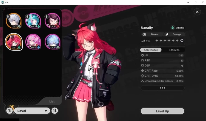 GLOBAL EU|HL 3|1 SSR Limited Meta Nanally |4 SR[Adler,Haniel,Mint,Etc]|Selector 40/50|Male MC|Log Email|Take Email(NTE928)