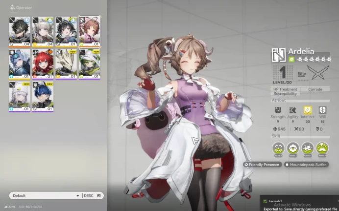 ASIA|Fresh Starter + Meta SSR (Ardelia) + 3 SR Character |Skip Tutorial|GrypLink|(END719)