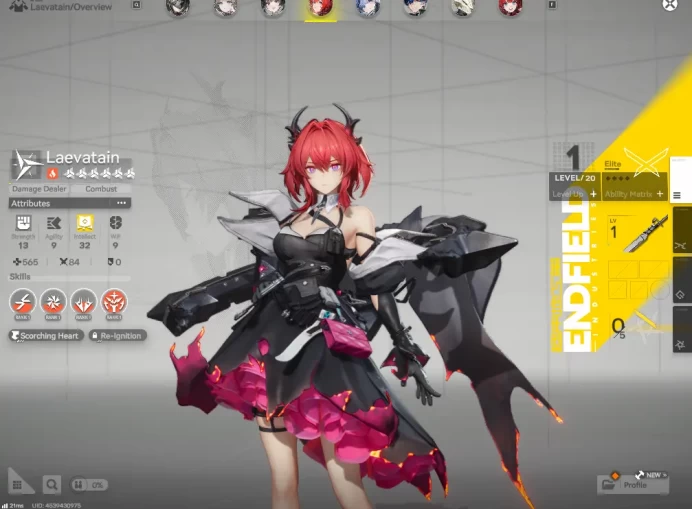 Asia LVL 2 | Fresh Starter + Meta SSR (Laevatain) + 3 SR Character |Skip Tutorial| GrypLink| (END727)