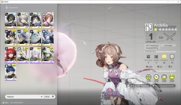 Asia Lv 2 | Fresh Starter 1 SSR (Ardelia) + 6 SR Character | Male MC |Log Gryplink | Take Mail | Check SS (END744)