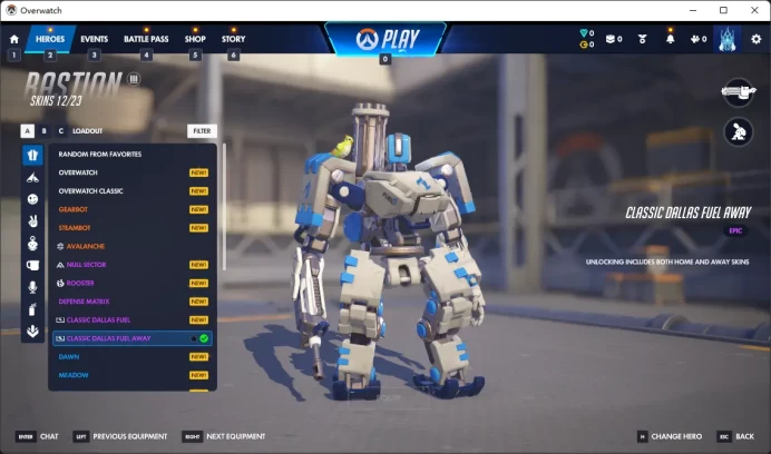 CLASSIC SEOUL DYNASTY AWAY / 7 Gold Weapons / Full Mail Access / see the picture / Please Read Description  / l6936