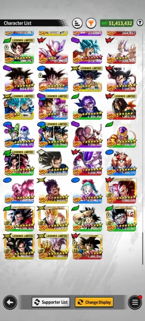 ANDROID+IOS-Team GT Good Star+UL ss4 Goku Full+UL ss4 Vegeta Full+23 LF (baby 2+ss4 Goku+ss4 GokuVegeta+Super 17+Nappa+Vegeta) Good Equip (D190)