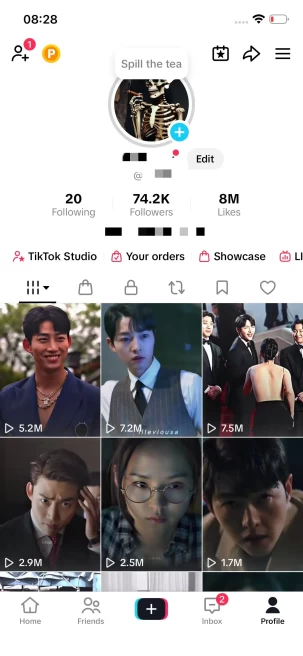 Instanly Delivery/ 74K Real Followers+8M Real Likes/ Tiktok Shop For Creator/ Live Stream/ Full Access