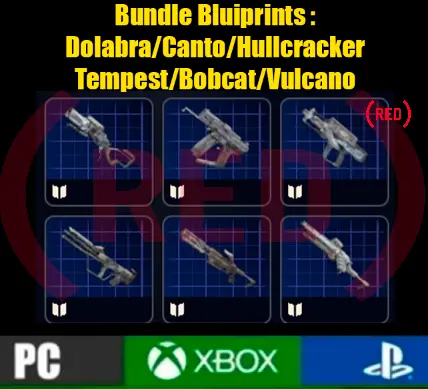 Bundle Blueprints : [Dolabra/Canto/Tempest/Vulcano/Bobcat/Hullcracker][PC/PS/XBOX]