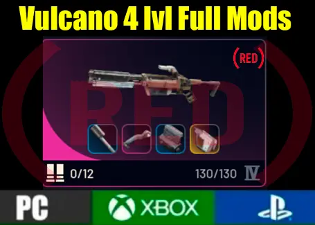  Vulcano 4 lvl + Top Mods (Kinetic/Horizontal) Full durability 130] [PC/PS/XBOX]