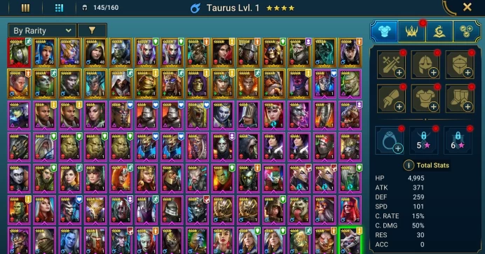 Starter with Mythical - Theodosia : 94k energy / 61 mln coins / Morrigaine, Arix, Ninja + 20 Login Legendaries / Maneater
