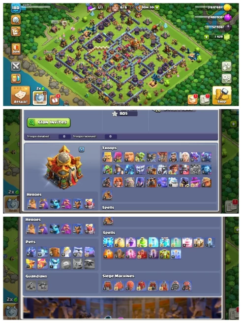 M53【Local Belarus | BY】Th 15 Full Max 16 New◈10 Epic Equipment Good Lvl◈5 Skin◈BH 10◈NC Free◈Builder Apprentice Lvl 8