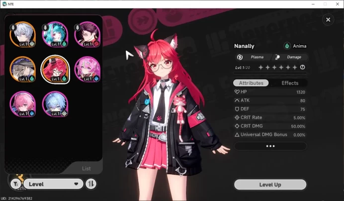 GLOBAL EU|HL 3| 2 SSR Limited Nanally, Jiuyuan |5 SR|1 S Arc|Glider Skin Underboss|Male MC|Log Email|Take Email(NTE931)
