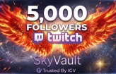 Twitch | 5.000 Followers | High-Quality | Fast Delivery + Biiiig Bonus Surprise Free !!!