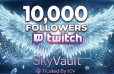 Twitch | 10.000 Followers | High-Quality | Fast Delivery + Biiiig Bonus Surprise Free !!!