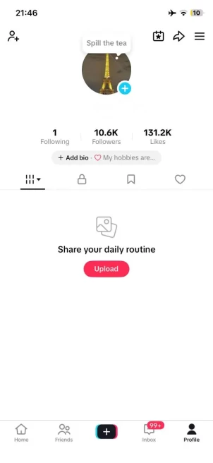 France Monetized Account Creator Rewards Program Active | 10.6k Real Followers & 131.2k Likes | Live Acess+ Full Access + Acc in Good Standing