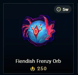25  Fiendish Frenzy Orb 2025 legal RP Gifting Service | ME | Check Description 