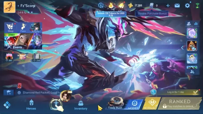 Hero 12 Skin 6|De Renjie(Legend),Buron(S2),2 Rare(LianPo,Musashi)|CheckSS(HOK1935)