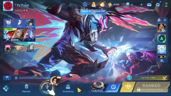 Hero 12 Skin 6|Yao(Legend),Mulan(Event),3 Rare(Biron,LianPo,HouYi)|CheckSS(HOK1934)