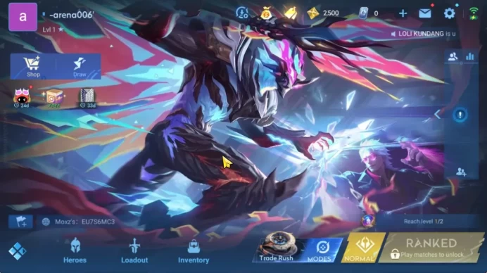 Hero 7 |Starter with Legend Skin Selection Chest(Di Renjie,Angela,Yao,Skin Fragment 16)|Check SS(HOK1928)