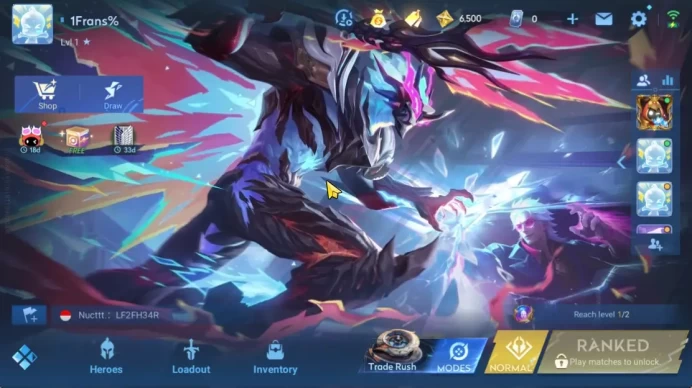 Hero 10 Skin 3|Starter with Legend Skin Selection Chest(Di Renjie,Angela,Yao,Skin Fragment 16)|Check SS(HOK1924)