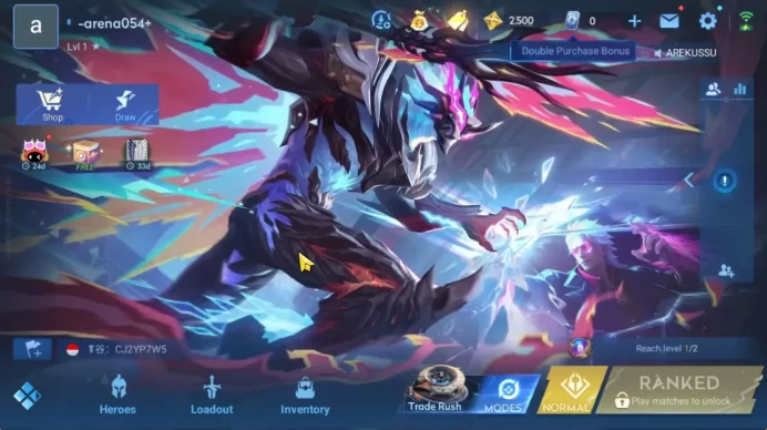 Hero 7 |Starter with Legend Skin Selection Chest(Di Renjie,Angela,Yao,Skin Fragment 16)|Check SS(HOK1904)