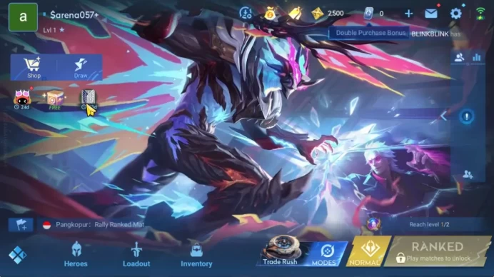 Hero 7 |Starter with Legend Skin Selection Chest(Di Renjie,Angela,Yao,Skin Fragment 16)|Check SS(HOK1907)