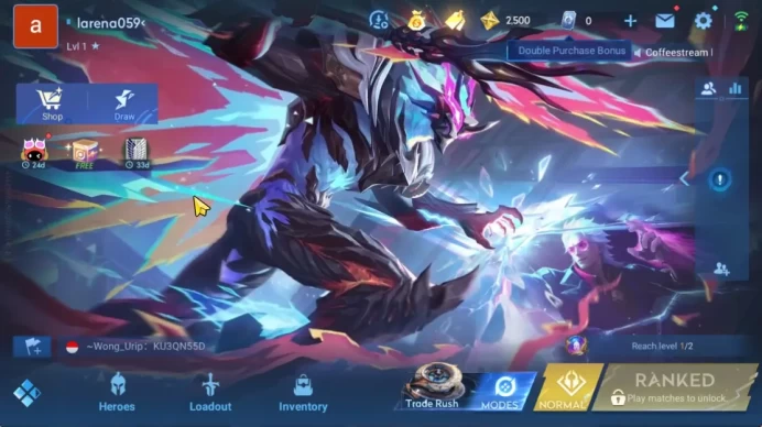 Hero 7 |Starter with Legend Skin Selection Chest(Di Renjie,Angela,Yao,Skin Fragment 16)|Check SS(HOK1909)