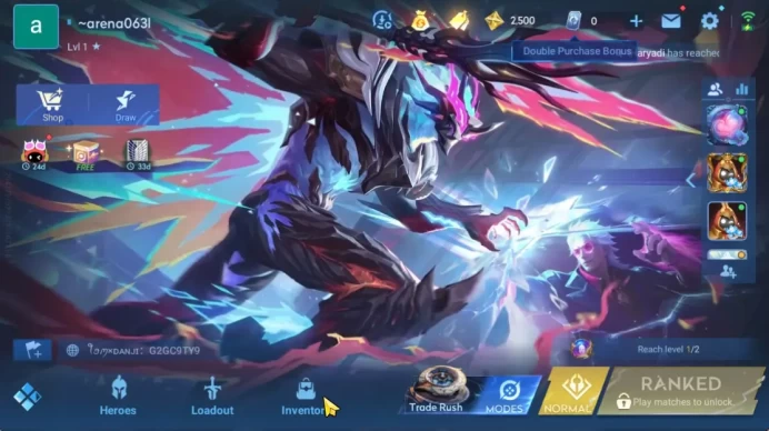 Hero 7 |Starter with Legend Skin Selection Chest(Di Renjie,Angela,Yao,Skin Fragment 16)|Check SS(HOK1915)