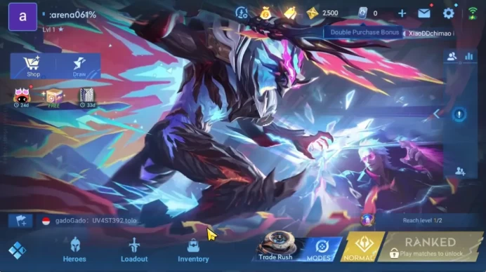 Hero 7 |Starter with Legend Skin Selection Chest(Di Renjie,Angela,Yao,Skin Fragment 16)|Check SS(HOK1911)