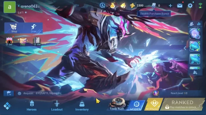 Hero 7 |Starter with Legend Skin Selection Chest(Di Renjie,Angela,Yao,Skin Fragment 16)|Check SS(HOK1914)